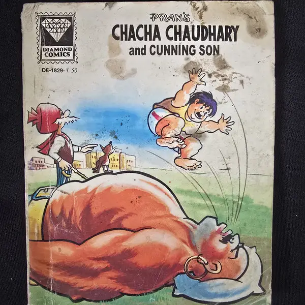 CHACHA CHAUDHARY and CUNNING SON comic cover