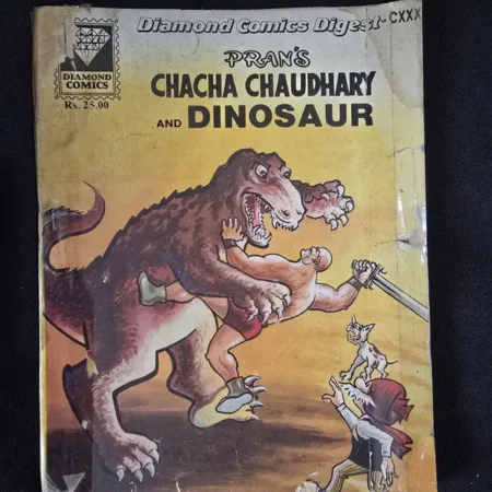 PRAN'S CHACHA CHAUDHARY AND DINOSAUR comic cover