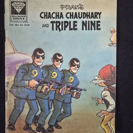 CHACHA CHAUDHARY AND TRIPLE NINE comic cover