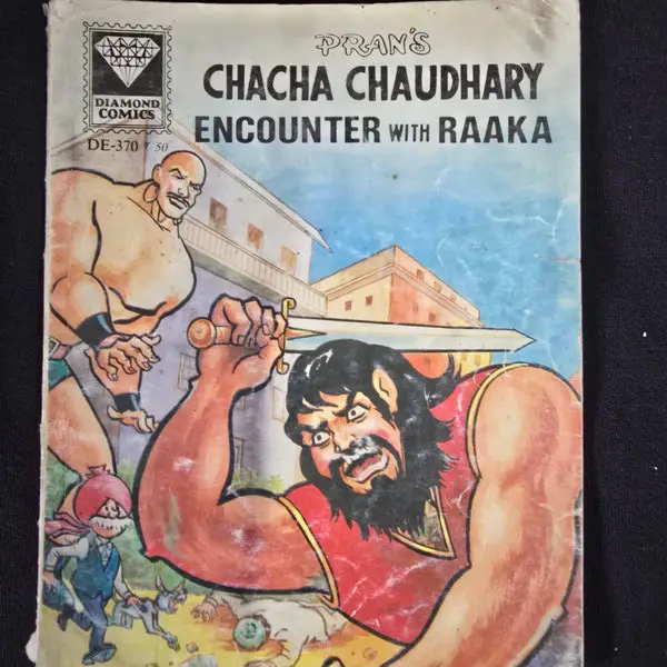 PRAN'S CHACHA CHAUDHARY ENCOUNTER WITH RAAKA comic cover