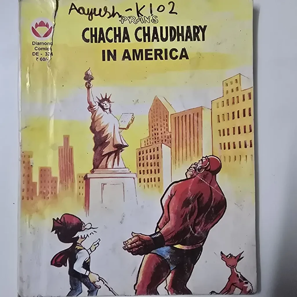 CHACHA CHAUDHARY IN AMERICA comic cover