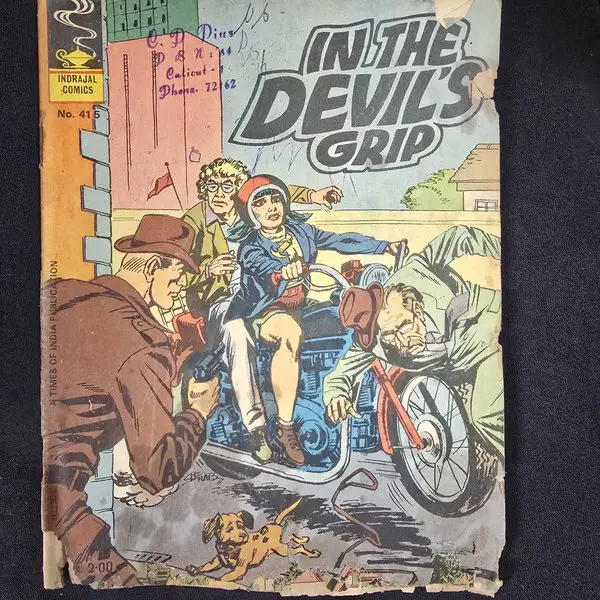 IN THE DEVIL'S GRIP comic cover