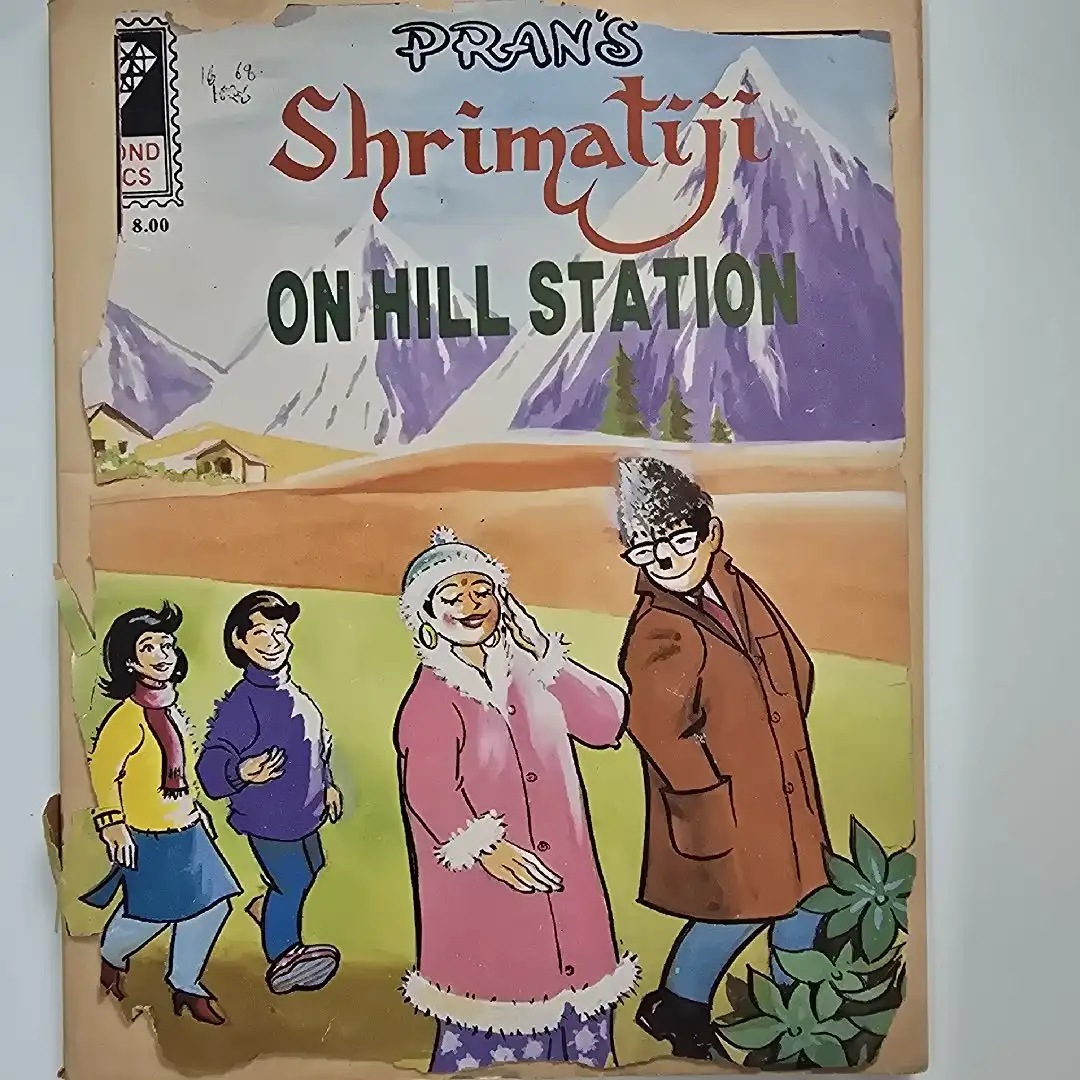 PRAN'S Shrimatiji ON HILL STATION comic cover