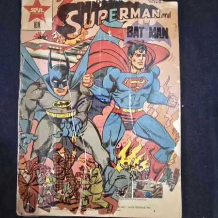 SUPERMAN and BAT MAN comic cover