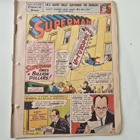 Superman Owes a Billion Dollars! comic cover