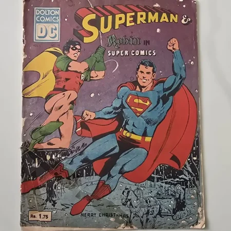 SUPERMAN & Robin in SUPER COMICS comic cover