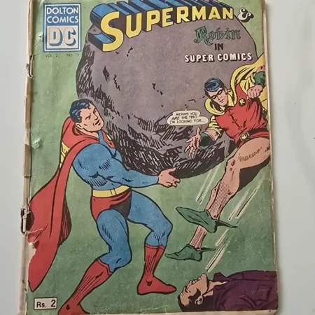 SUPERMAN & Robin IN SUPER COMICS comic cover