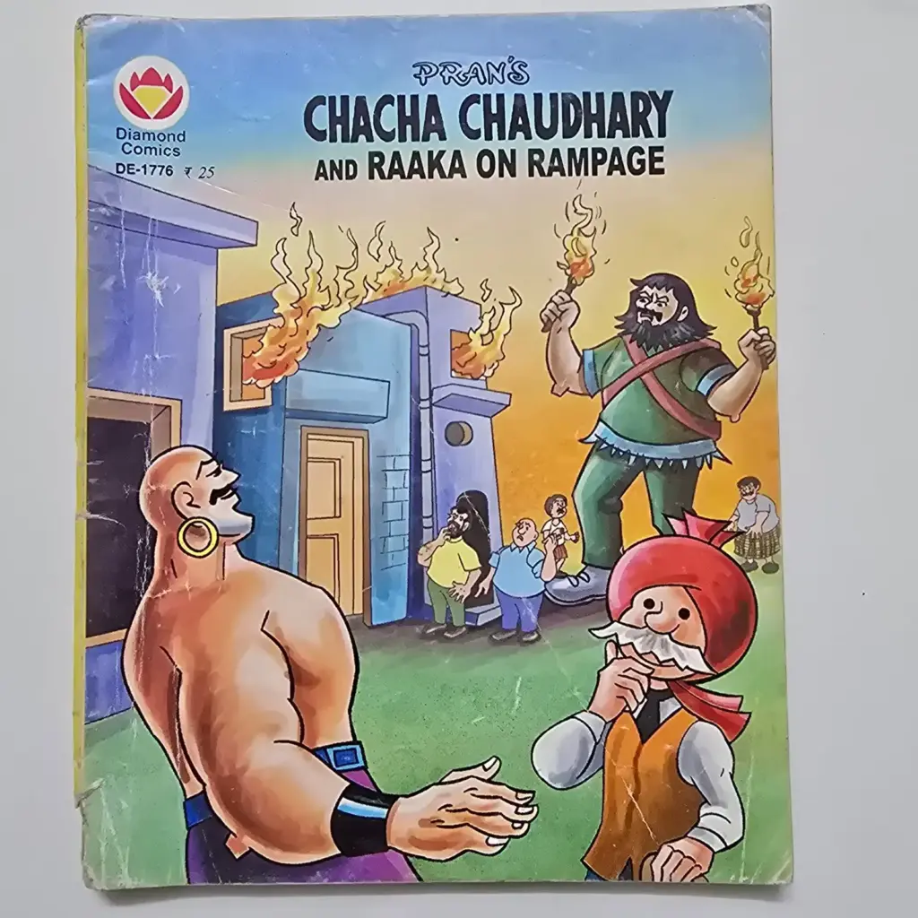 Chacha Chaudhary and Raaka on Rampage comic cover
