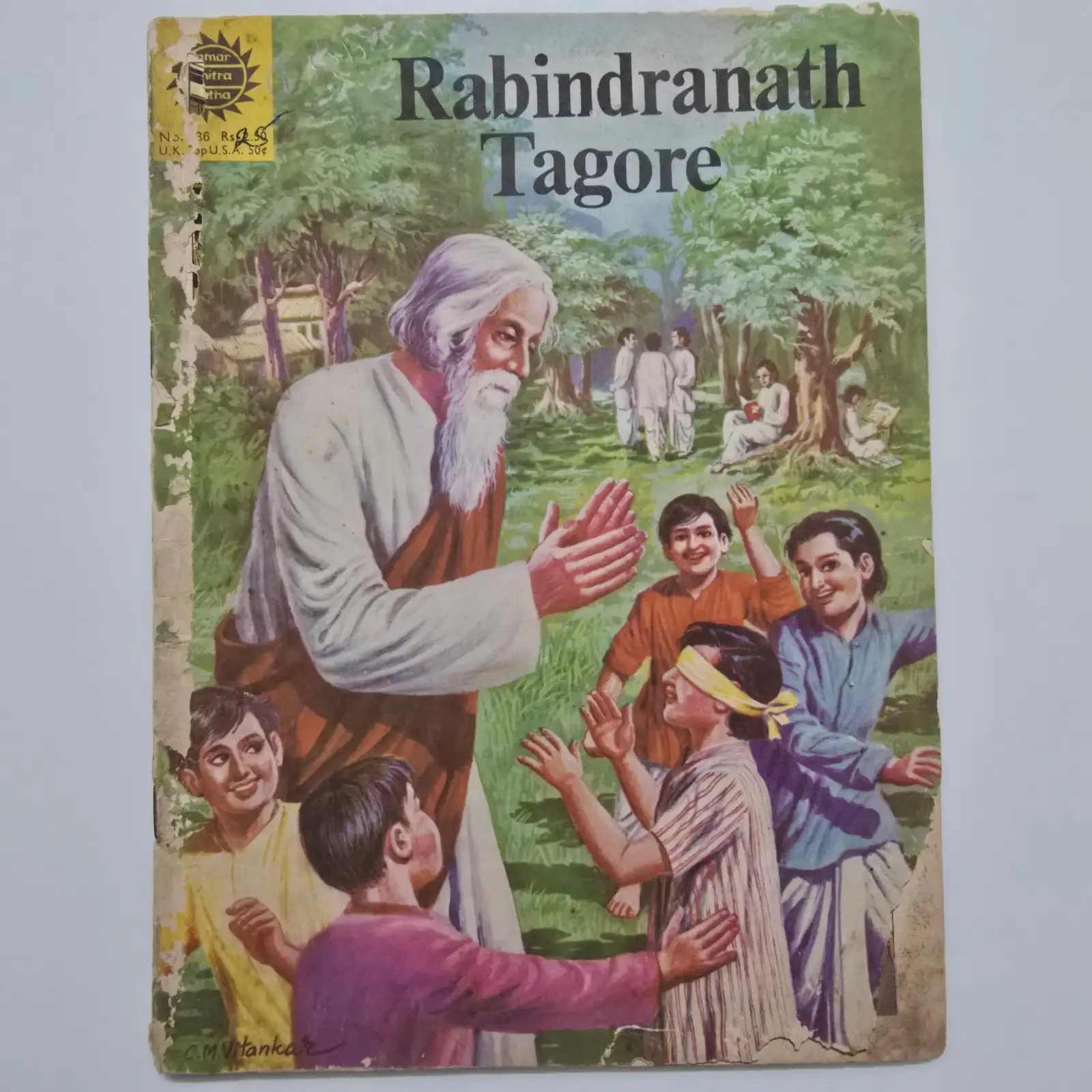 Rabindranath Tagore comic cover