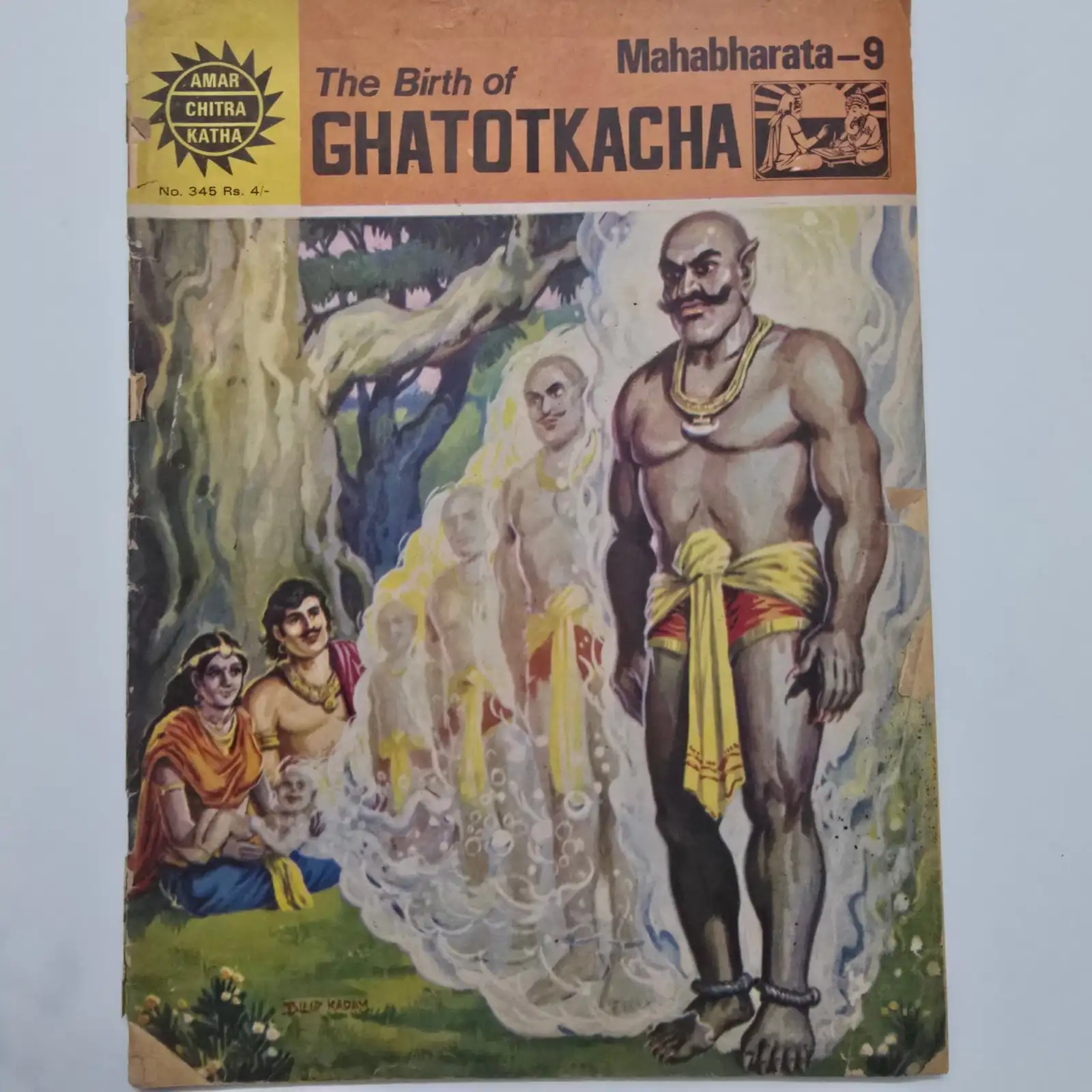 The Birth of Ghatotkacha comic cover